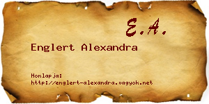 Englert Alexandra névjegykártya